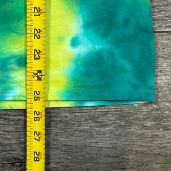 Oakland Athletics Tie‑Dye Jerry Garcia Grateful Dead Tee Green/Yellow Medium - Picture 8 of 8